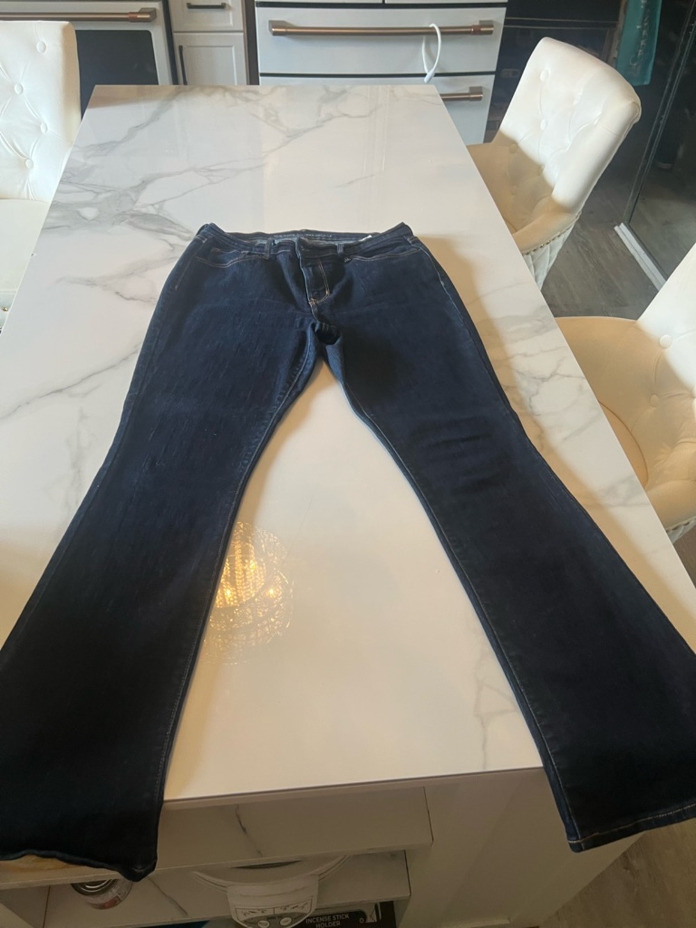 Women's Dark Blue Flare Jeans